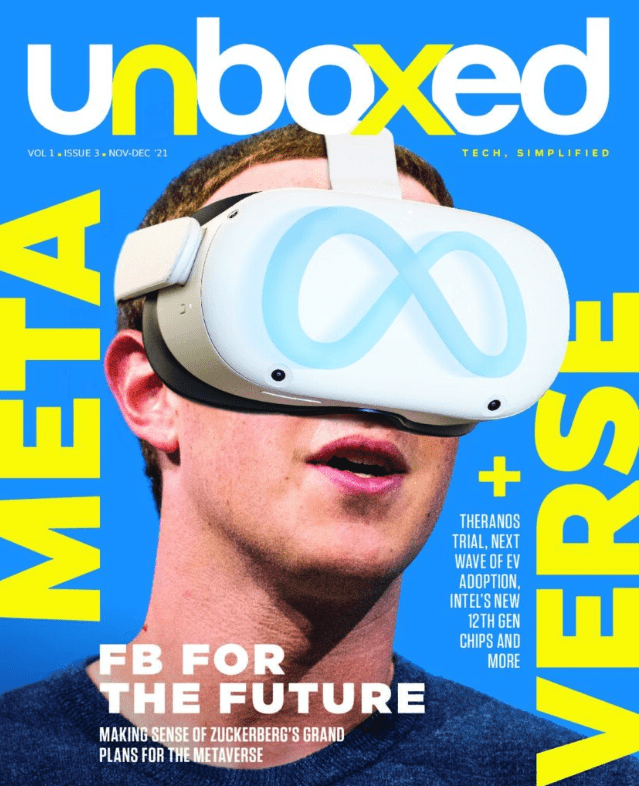 Unboxed Magazine Nov - Dec 2021 Cover