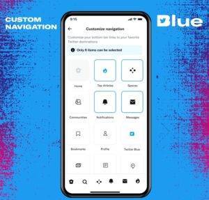 Twitter Blue customize navigation bar