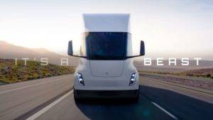 Tesla semi trucks