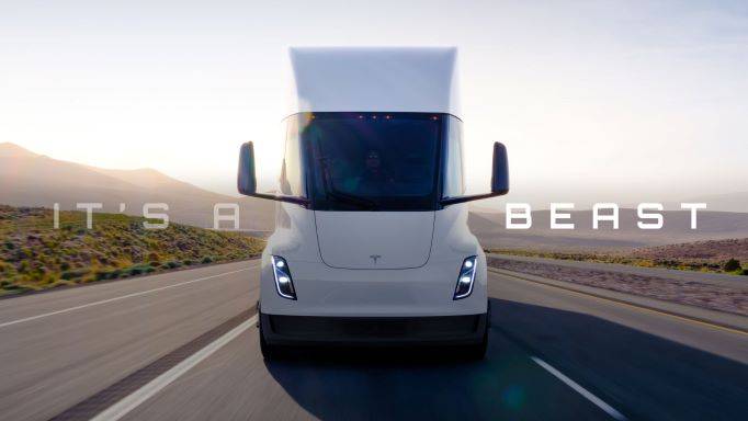 Tesla semi trucks