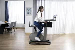 Charge your laptop while burning calories with Acer’s smart bike-desk combo!