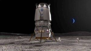 Artist’s concept of the Blue Moon lander. Credits: Blue Origin