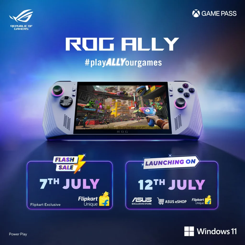 Asus ROG Ally to launch in India on July 12 at Rs 69,990