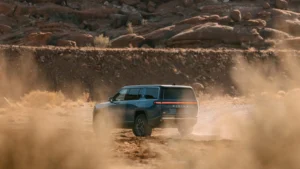 Rivian to unveil budget-friendly R2 SUV in March (In Image: Rivian R1S)