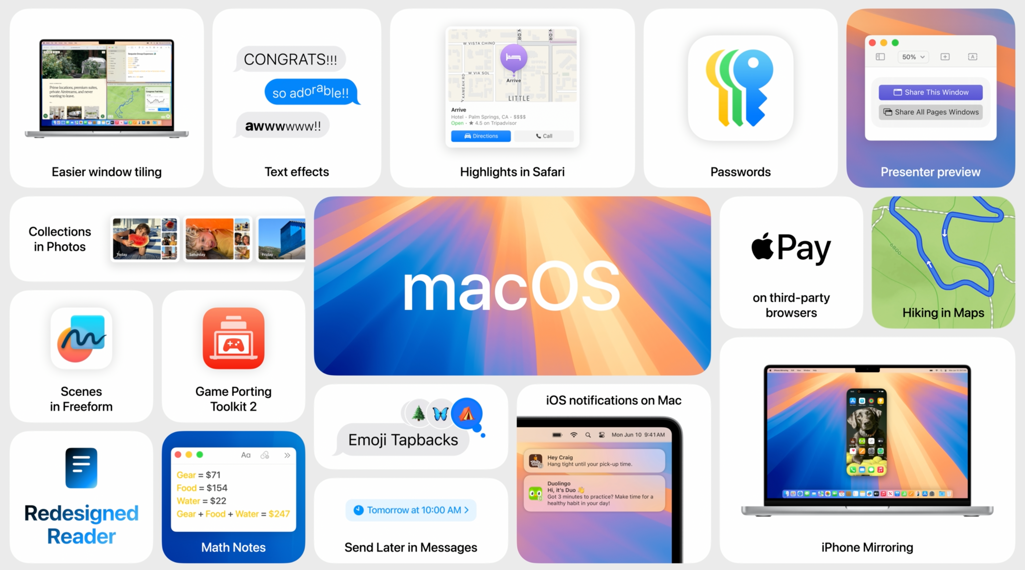 WWDC 24, iOS 18, iPadOS 18, macOS Sequoia, watchOS 11, visionOS 2, 